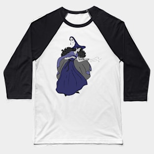 Witch casting spell Halloween Baseball T-Shirt